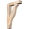 Ekena Millwork Funston Block Smooth Bracket w/ Offset Brace, Douglas Fir, 5 1/2"W x 22"D x 34"H BKT0604X22X34FST05SDF - alternate 1